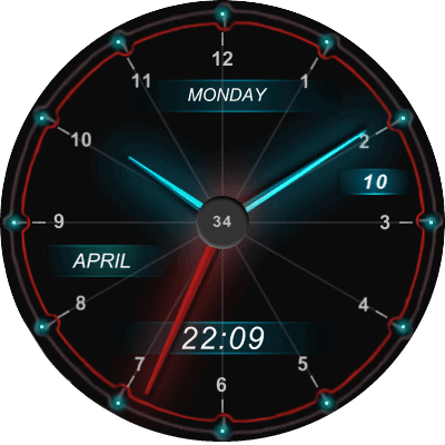AMD Glow Android Watch Face