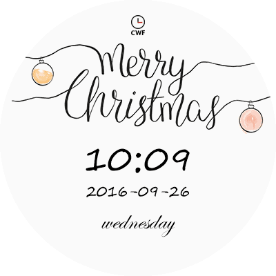 CWF Merry Christmas Android Watch Face