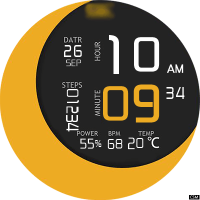 Clock Skin RR052 Android Watch Face