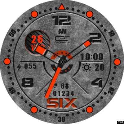 Clock Skin RR054 Android Watch Face