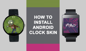 Install Android Clock Skin
