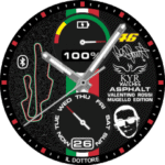 KYR Asphalt Valentino Rossi Mugello Edition Watch Face