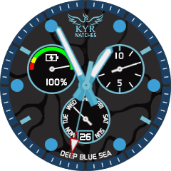 KYR Deep Blue Sea Haylou Solar Watch Face