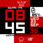 KYR Square Time Square Watch Face