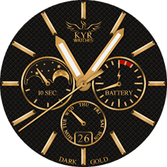 KYR Dark Gold Android Watch Face