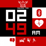 Kyr Square Time Watch Face