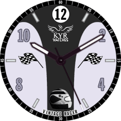 KYR Vintage Racer Black VXP Watch Face