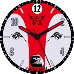 KYR Vintage Racer Red VXP Watch Face
