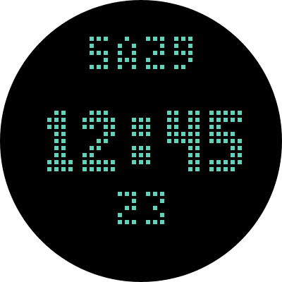 Pixel Clock Redo Android Watch Face