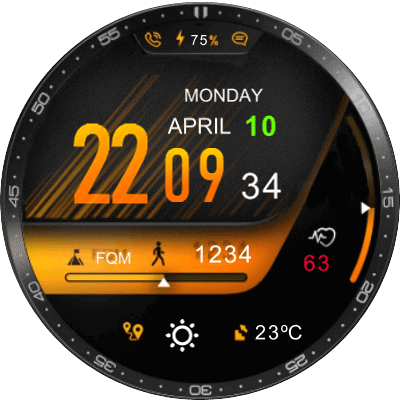 SportWear Android Watch Face