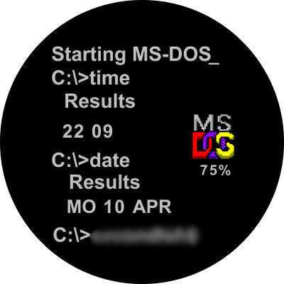 cavendish MS Dos 1981 2000 Android Watch Face